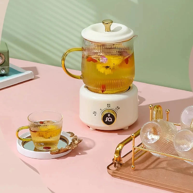 Premium Glass Tea Pot with Infuser – Heat Resistant Transparent Teapot for Herbal Tea & Coffee