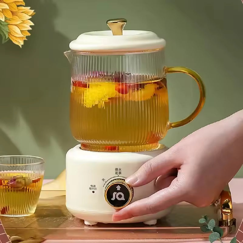Premium Glass Tea Pot with Infuser – Heat Resistant Transparent Teapot for Herbal Tea & Coffee
