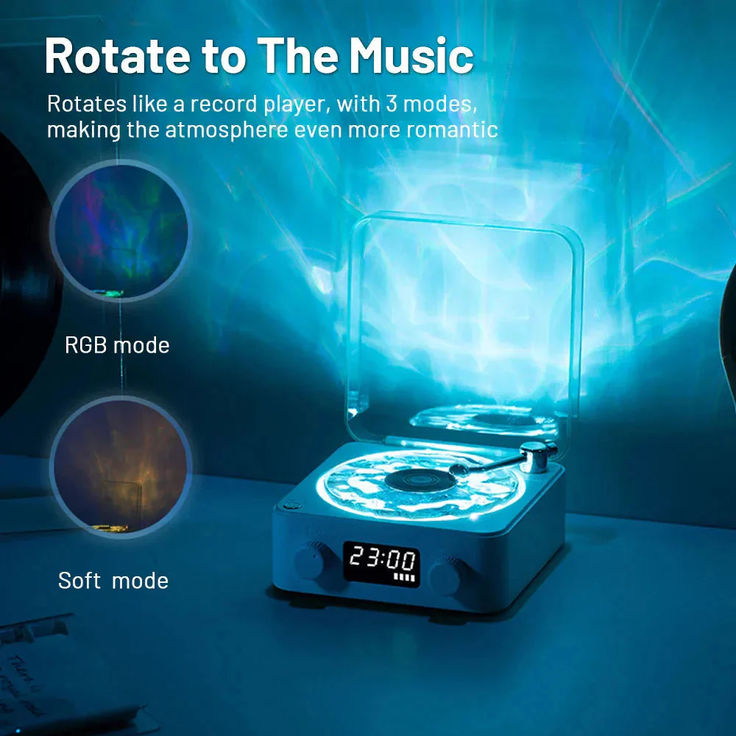 Wave Bluetooth Speaker with RGB Lights – Portable, Powerful & Stylish