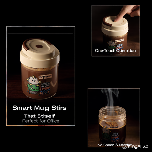 Automatic Self-Stirring Mug – No Spoon Needed, Perfect Mix Every Time