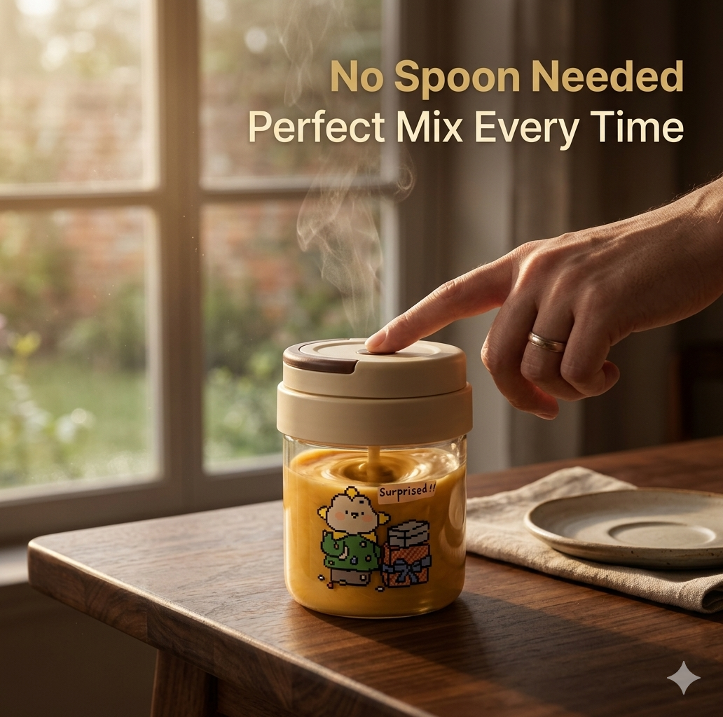 Automatic Self-Stirring Mug – No Spoon Needed, Perfect Mix Every Time