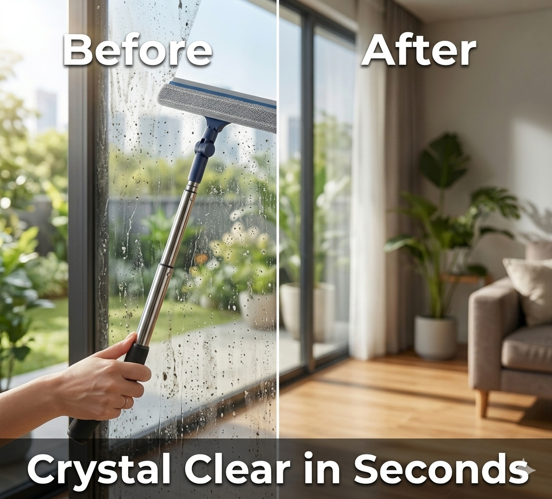 Streak-Free Window Cleaning Wiper – Easy & Crystal Clear Finish