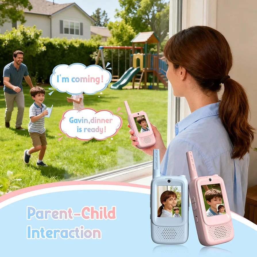 Kids Walkie Talkie Toy Video Calling phone– Long Range Two Way Radio for Boys & Girls